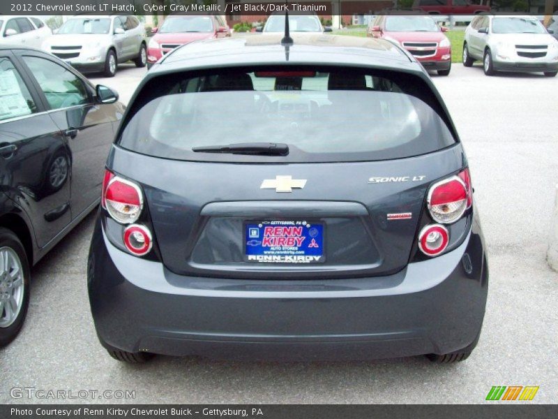 Cyber Gray Metallic / Jet Black/Dark Titanium 2012 Chevrolet Sonic LT Hatch