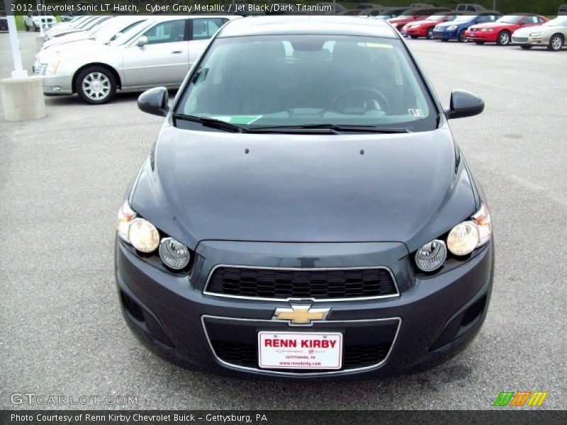 Cyber Gray Metallic / Jet Black/Dark Titanium 2012 Chevrolet Sonic LT Hatch