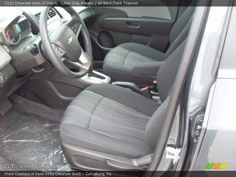 Cyber Gray Metallic / Jet Black/Dark Titanium 2012 Chevrolet Sonic LT Hatch