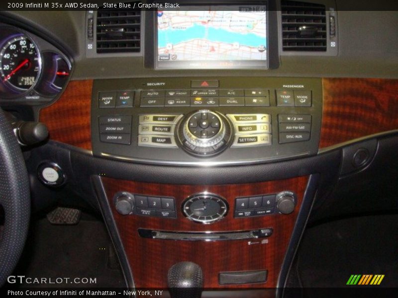 Slate Blue / Graphite Black 2009 Infiniti M 35x AWD Sedan