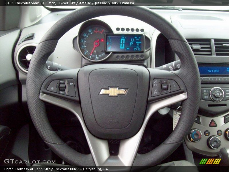 Cyber Gray Metallic / Jet Black/Dark Titanium 2012 Chevrolet Sonic LT Hatch