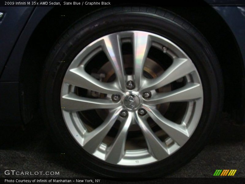 Slate Blue / Graphite Black 2009 Infiniti M 35x AWD Sedan
