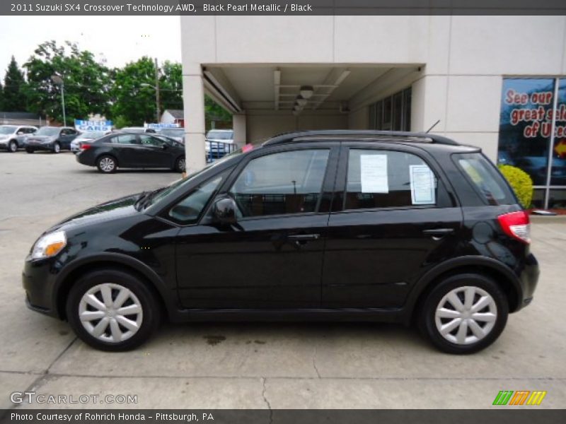 Black Pearl Metallic / Black 2011 Suzuki SX4 Crossover Technology AWD