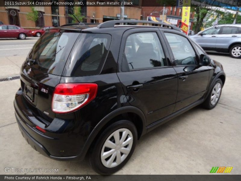 Black Pearl Metallic / Black 2011 Suzuki SX4 Crossover Technology AWD