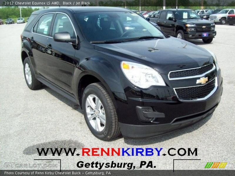 Black / Jet Black 2012 Chevrolet Equinox LS AWD