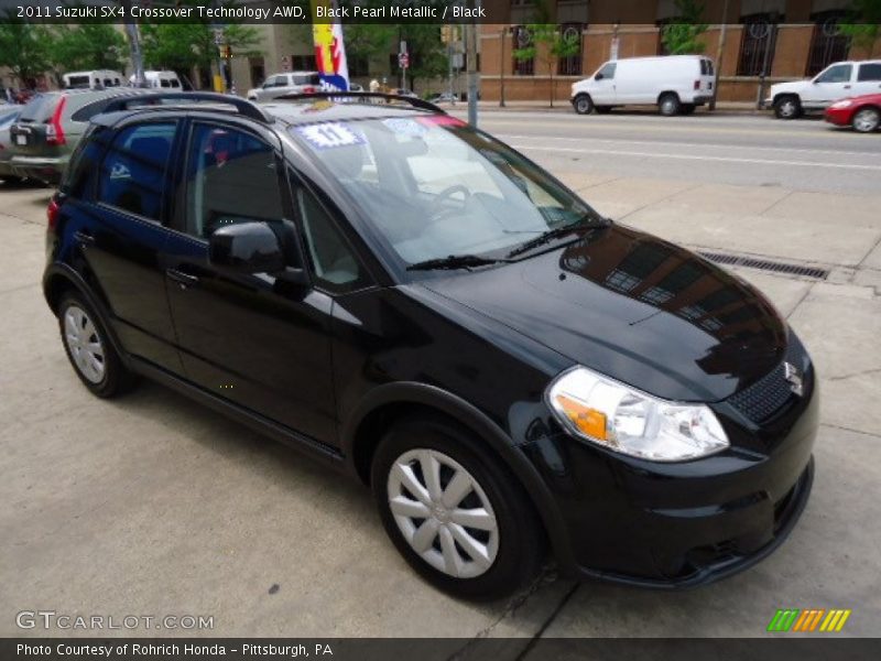 Black Pearl Metallic / Black 2011 Suzuki SX4 Crossover Technology AWD