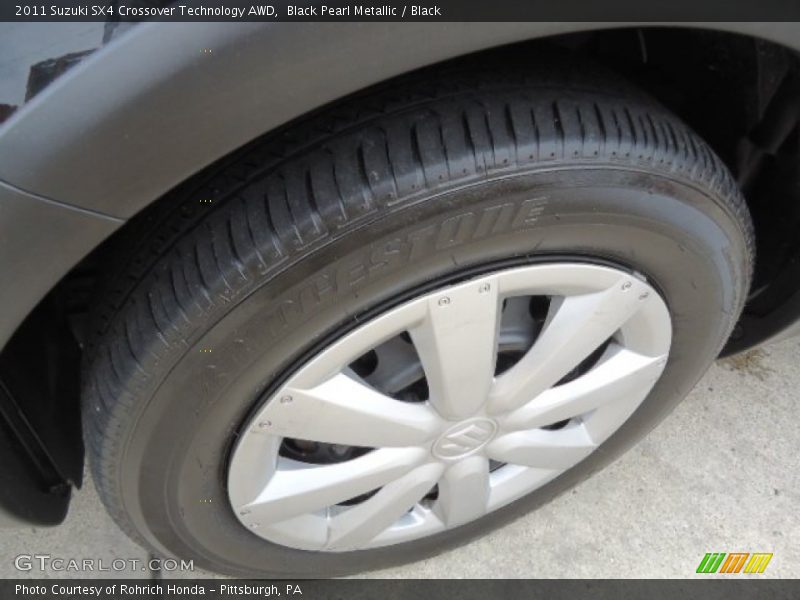 Black Pearl Metallic / Black 2011 Suzuki SX4 Crossover Technology AWD