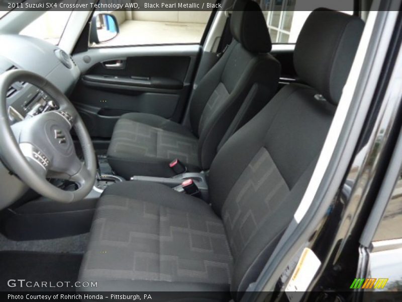 Front Seat of 2011 SX4 Crossover Technology AWD