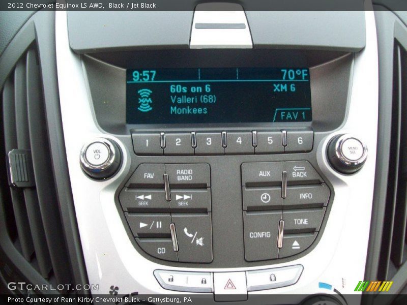 Black / Jet Black 2012 Chevrolet Equinox LS AWD
