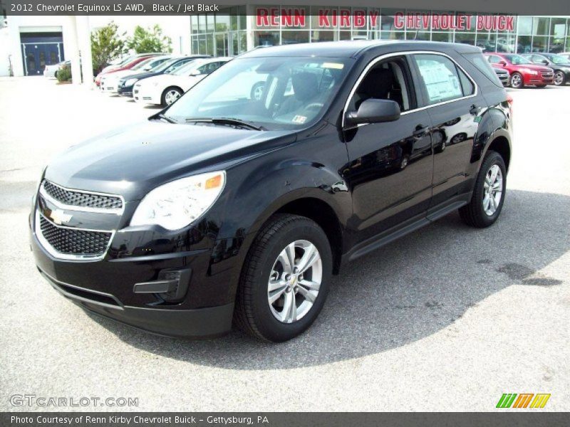 Black / Jet Black 2012 Chevrolet Equinox LS AWD