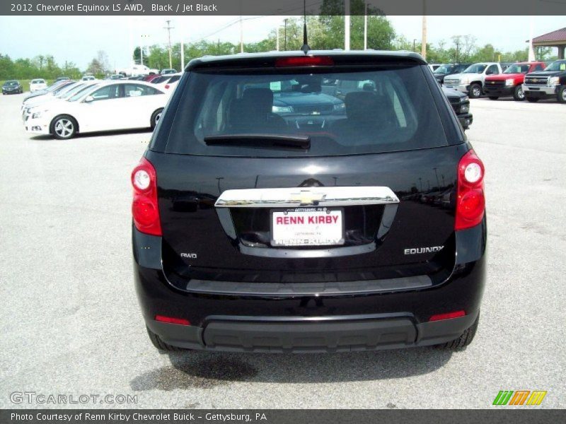 Black / Jet Black 2012 Chevrolet Equinox LS AWD