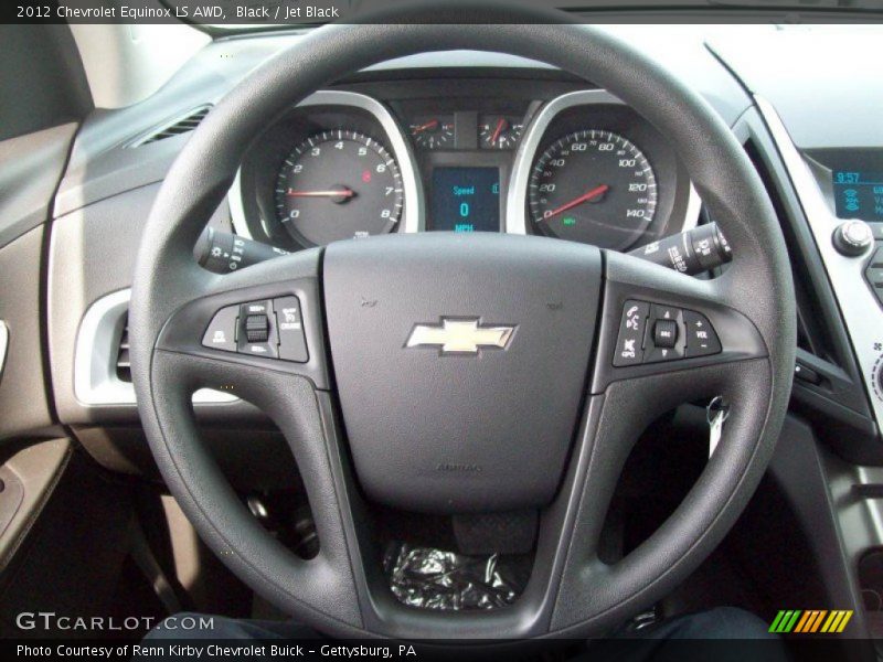 Black / Jet Black 2012 Chevrolet Equinox LS AWD