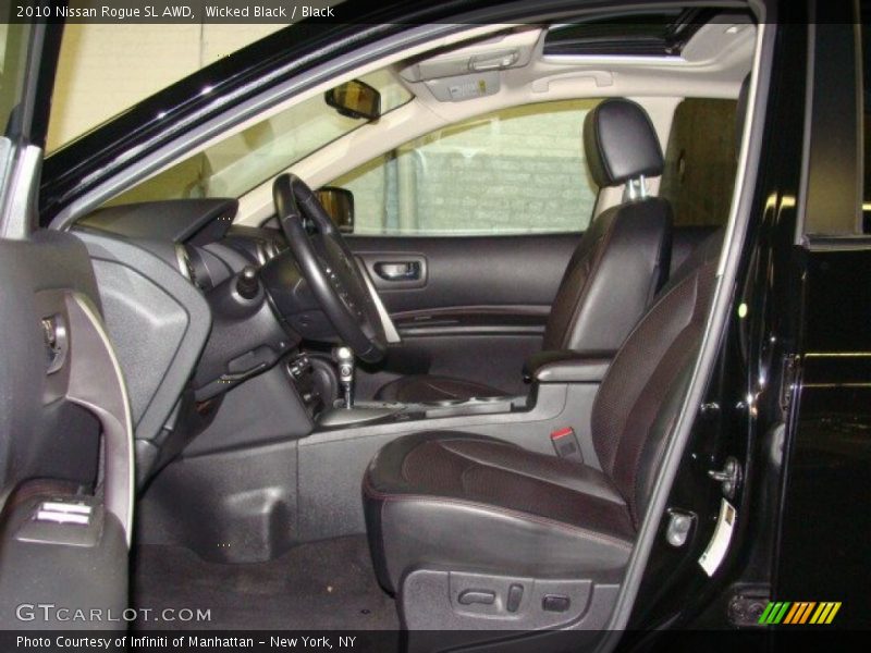 Wicked Black / Black 2010 Nissan Rogue SL AWD