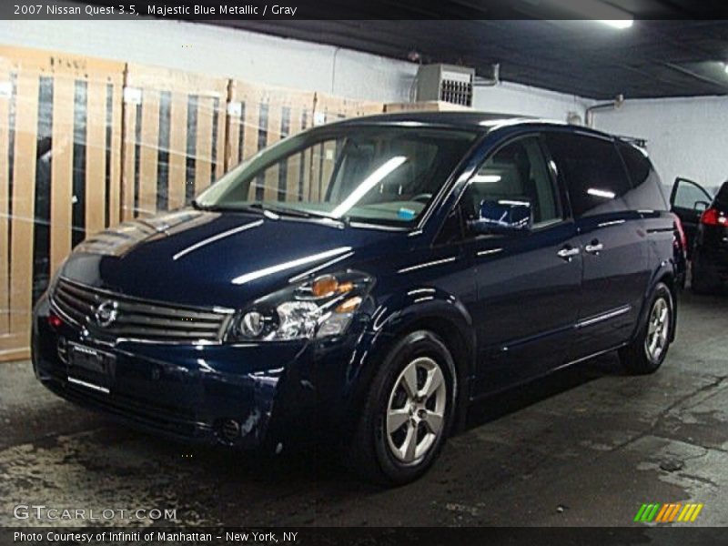 Majestic Blue Metallic / Gray 2007 Nissan Quest 3.5