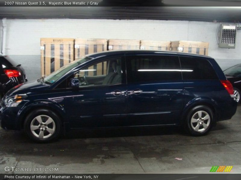 Majestic Blue Metallic / Gray 2007 Nissan Quest 3.5
