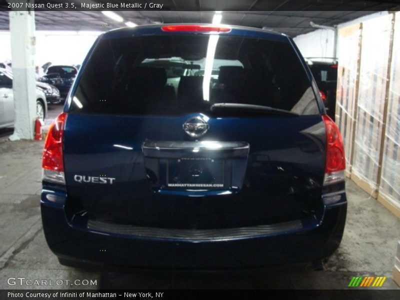 Majestic Blue Metallic / Gray 2007 Nissan Quest 3.5