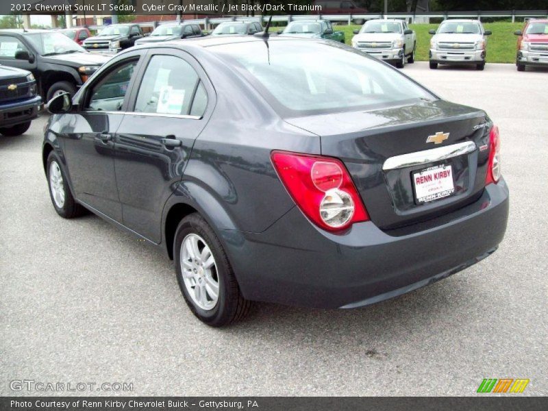 Cyber Gray Metallic / Jet Black/Dark Titanium 2012 Chevrolet Sonic LT Sedan