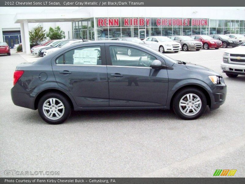 Cyber Gray Metallic / Jet Black/Dark Titanium 2012 Chevrolet Sonic LT Sedan
