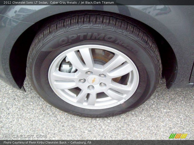Cyber Gray Metallic / Jet Black/Dark Titanium 2012 Chevrolet Sonic LT Sedan