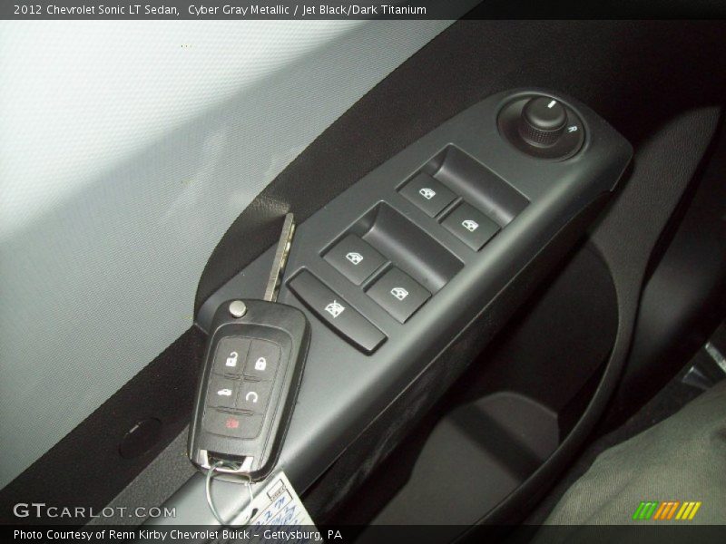 Cyber Gray Metallic / Jet Black/Dark Titanium 2012 Chevrolet Sonic LT Sedan