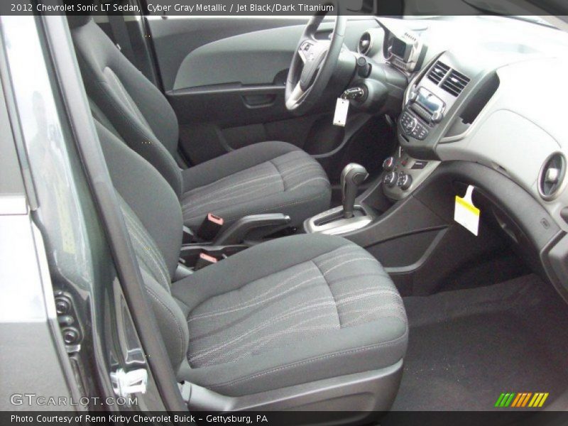  2012 Sonic LT Sedan Jet Black/Dark Titanium Interior