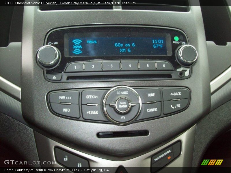 Cyber Gray Metallic / Jet Black/Dark Titanium 2012 Chevrolet Sonic LT Sedan