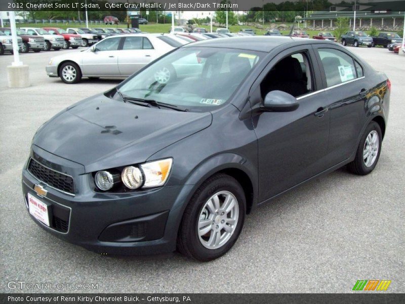 Cyber Gray Metallic / Jet Black/Dark Titanium 2012 Chevrolet Sonic LT Sedan