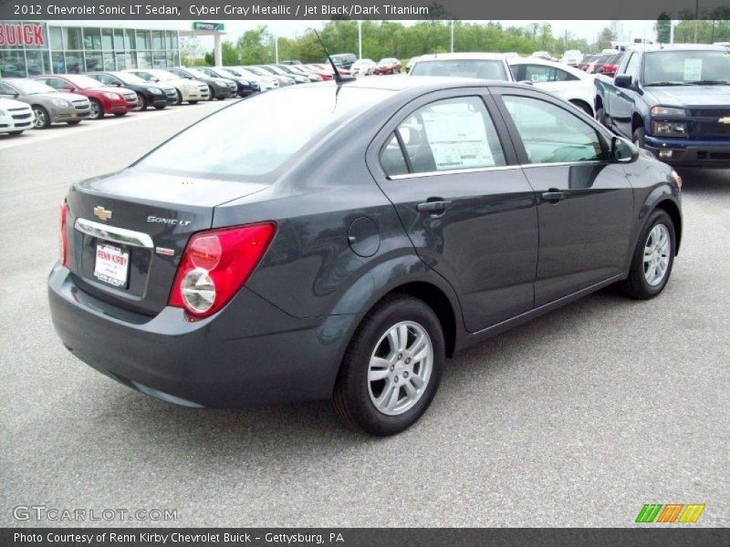 Cyber Gray Metallic / Jet Black/Dark Titanium 2012 Chevrolet Sonic LT Sedan
