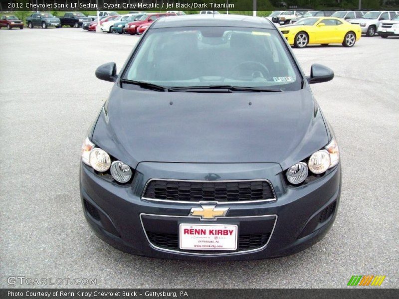 Cyber Gray Metallic / Jet Black/Dark Titanium 2012 Chevrolet Sonic LT Sedan