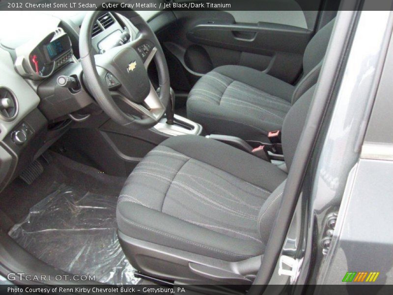 Cyber Gray Metallic / Jet Black/Dark Titanium 2012 Chevrolet Sonic LT Sedan