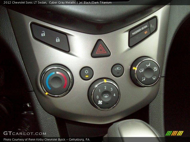 Cyber Gray Metallic / Jet Black/Dark Titanium 2012 Chevrolet Sonic LT Sedan