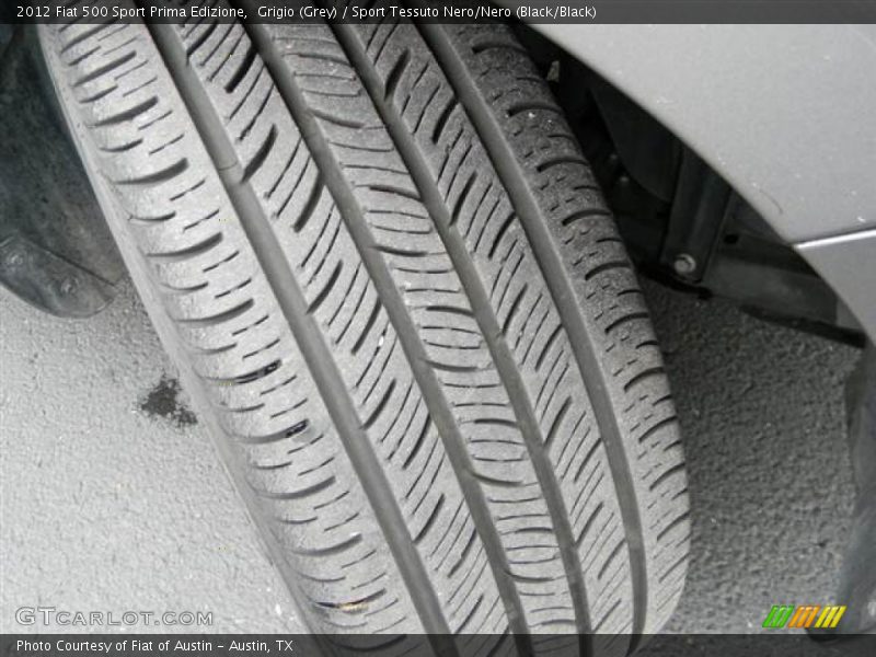 Grigio (Grey) / Sport Tessuto Nero/Nero (Black/Black) 2012 Fiat 500 Sport Prima Edizione