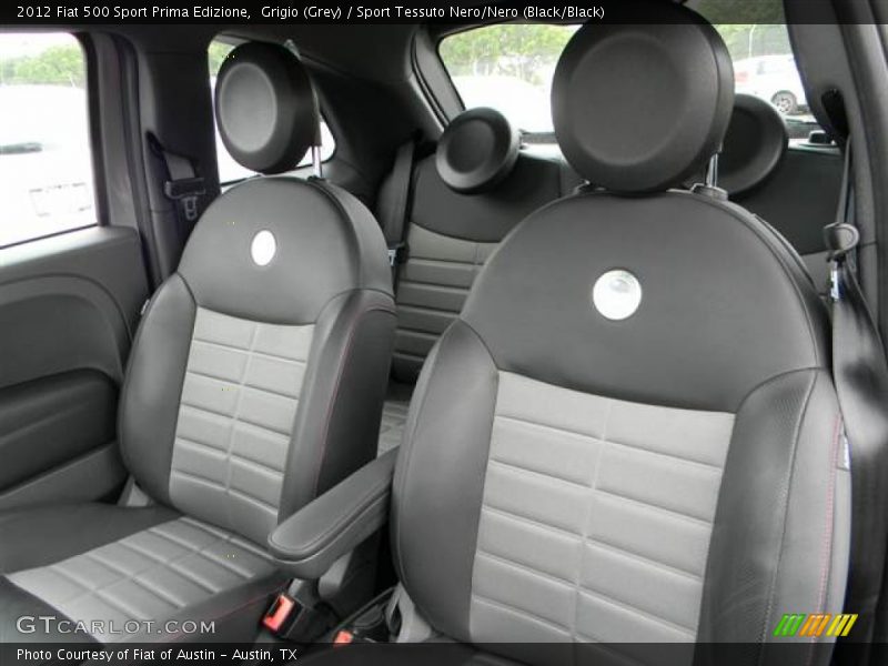  2012 500 Sport Prima Edizione Sport Tessuto Nero/Nero (Black/Black) Interior