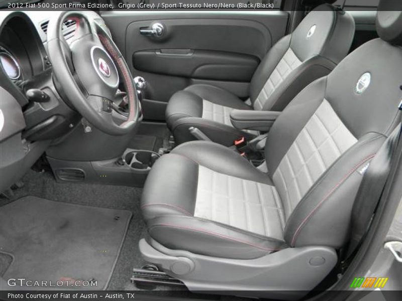  2012 500 Sport Prima Edizione Sport Tessuto Nero/Nero (Black/Black) Interior