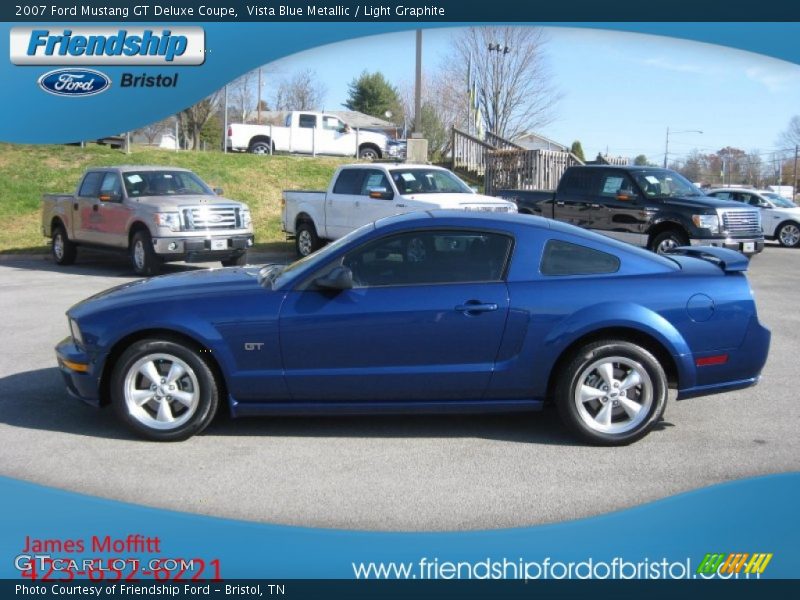 Vista Blue Metallic / Light Graphite 2007 Ford Mustang GT Deluxe Coupe