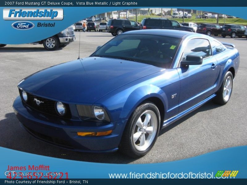 Vista Blue Metallic / Light Graphite 2007 Ford Mustang GT Deluxe Coupe