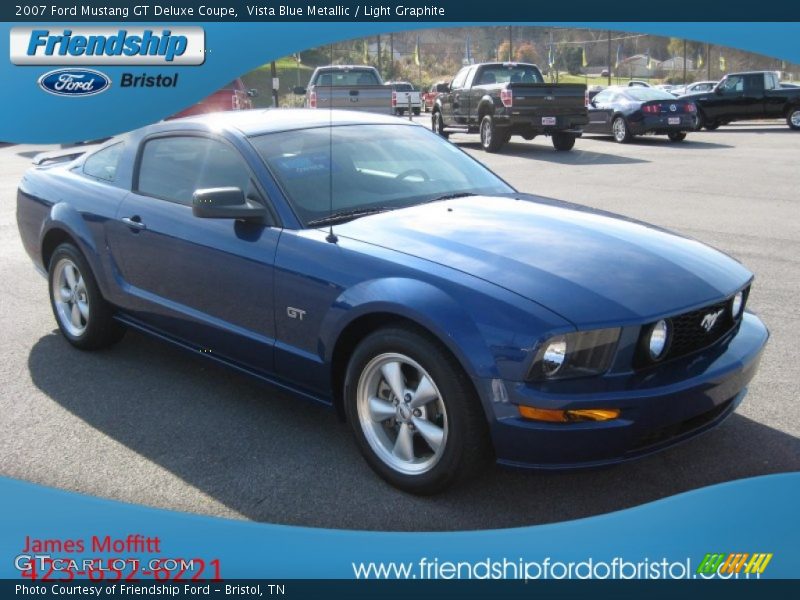 Vista Blue Metallic / Light Graphite 2007 Ford Mustang GT Deluxe Coupe