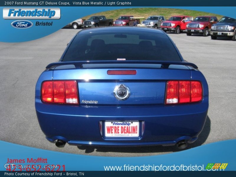 Vista Blue Metallic / Light Graphite 2007 Ford Mustang GT Deluxe Coupe