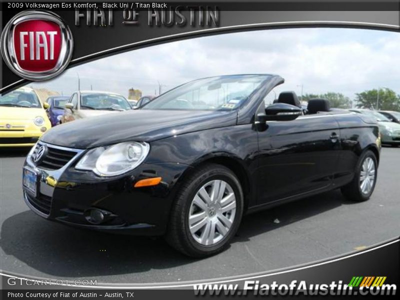 Black Uni / Titan Black 2009 Volkswagen Eos Komfort