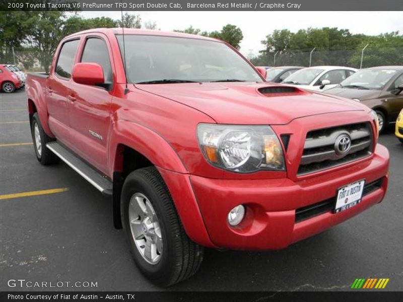 Barcelona Red Metallic / Graphite Gray 2009 Toyota Tacoma V6 PreRunner TRD Sport Double Cab