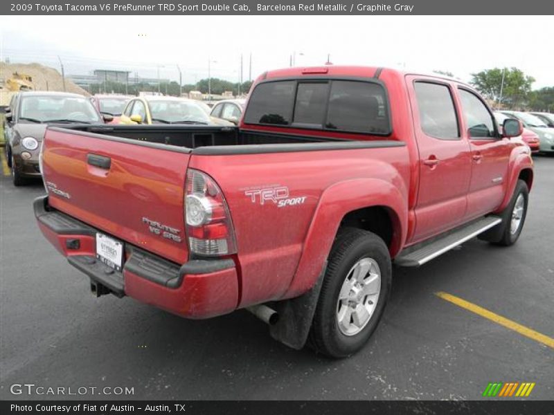 Barcelona Red Metallic / Graphite Gray 2009 Toyota Tacoma V6 PreRunner TRD Sport Double Cab