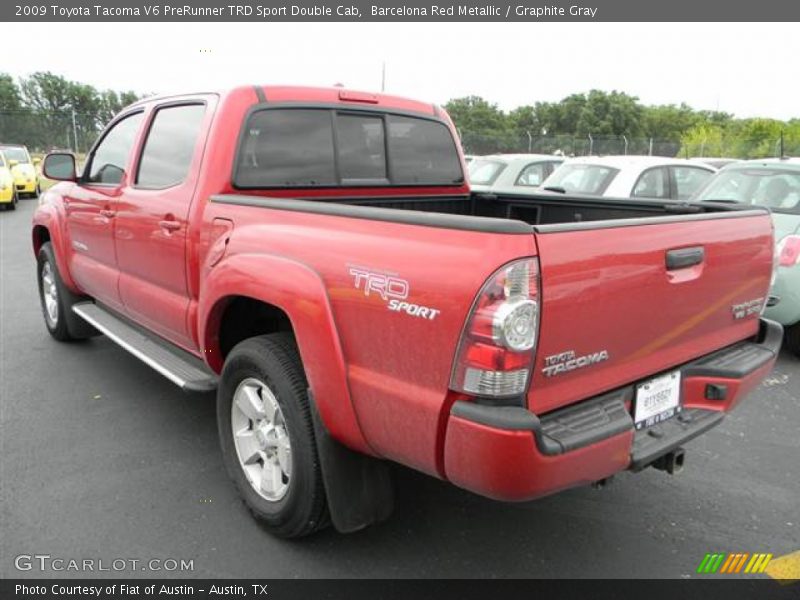 Barcelona Red Metallic / Graphite Gray 2009 Toyota Tacoma V6 PreRunner TRD Sport Double Cab