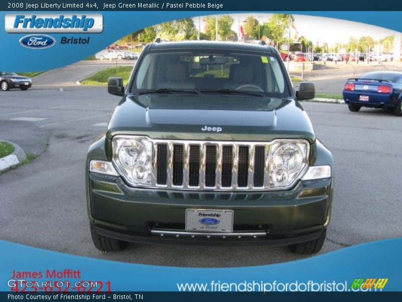 Jeep Green Metallic / Pastel Pebble Beige 2008 Jeep Liberty Limited 4x4