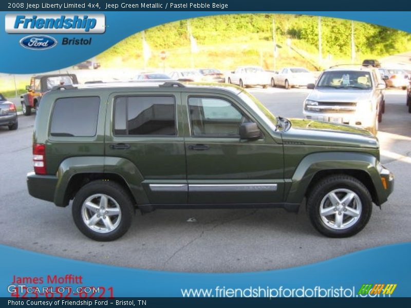 Jeep Green Metallic / Pastel Pebble Beige 2008 Jeep Liberty Limited 4x4