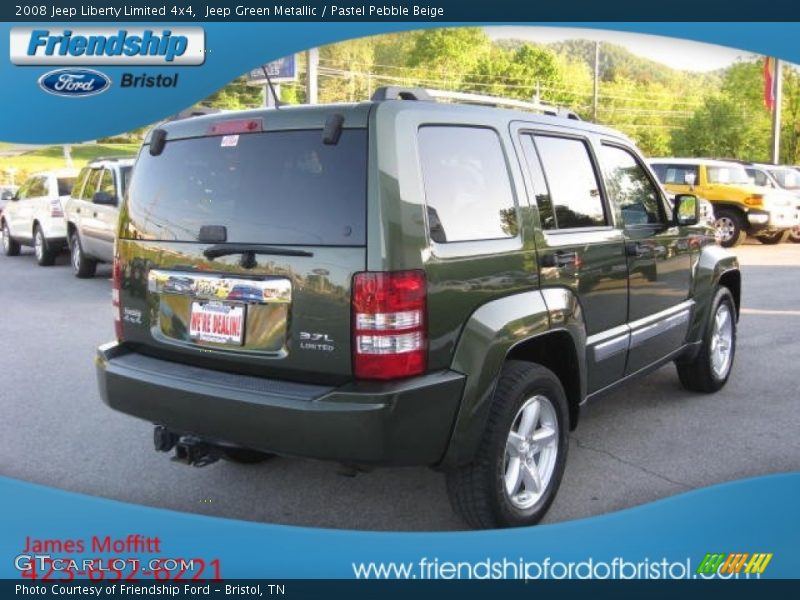Jeep Green Metallic / Pastel Pebble Beige 2008 Jeep Liberty Limited 4x4