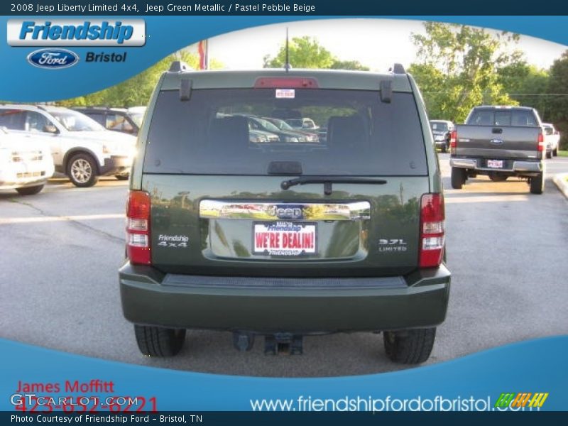 Jeep Green Metallic / Pastel Pebble Beige 2008 Jeep Liberty Limited 4x4