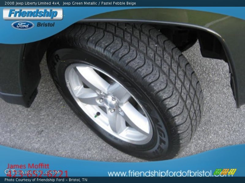 Jeep Green Metallic / Pastel Pebble Beige 2008 Jeep Liberty Limited 4x4