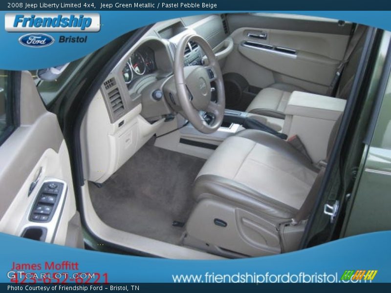 Jeep Green Metallic / Pastel Pebble Beige 2008 Jeep Liberty Limited 4x4