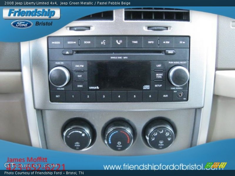 Jeep Green Metallic / Pastel Pebble Beige 2008 Jeep Liberty Limited 4x4