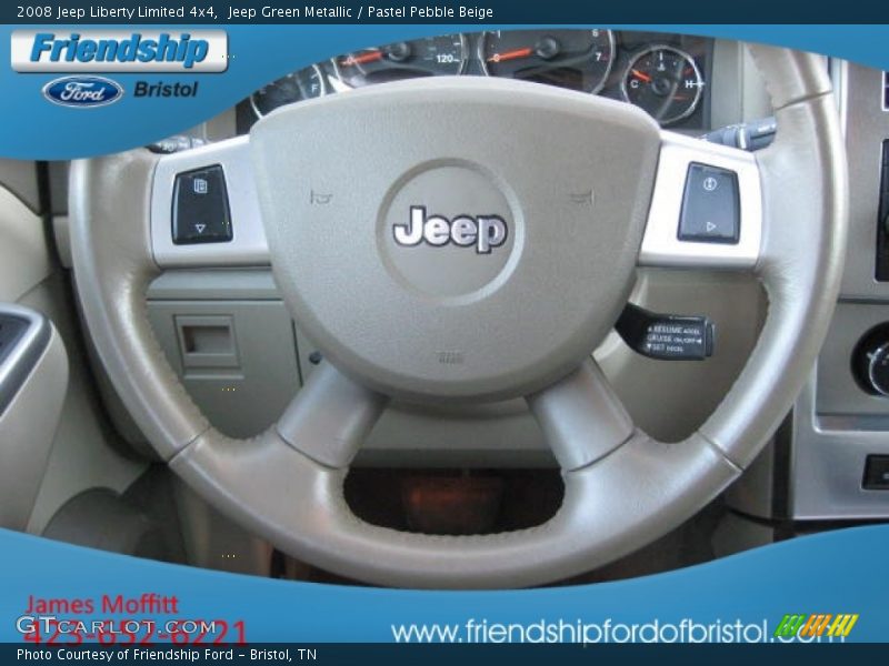 Jeep Green Metallic / Pastel Pebble Beige 2008 Jeep Liberty Limited 4x4